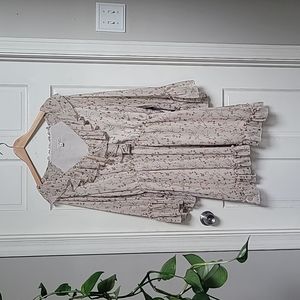 Eva Mendes New York&Company sz xl floral Ruffled dress